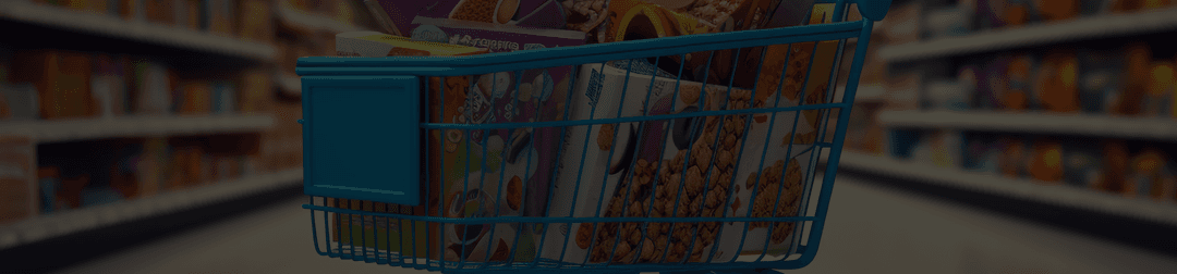 Shopping cart with products