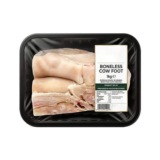 Boneless Cowfoot - Cut & Packed, 1kg x 10 — Cut & Packed - 1kg x 10