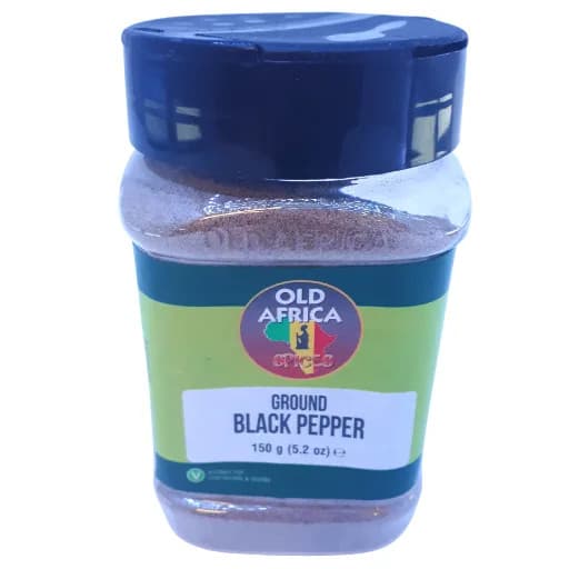 OLD AFRICA Ground Black Pepper 150g — 150g x 12