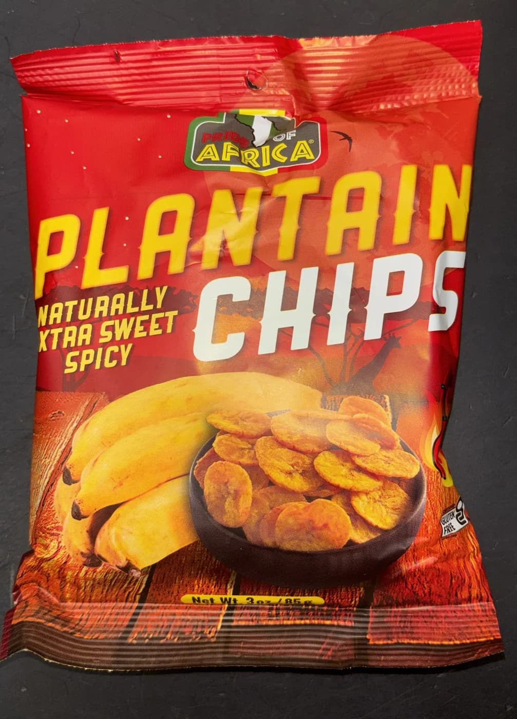 POA Plantain Chips (Naturally Extra Sweet Spicy) 85g — 85g x 20
