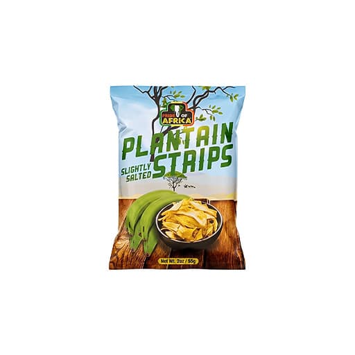 POA Plantain Strips (Slightly Salted) 55g — 55g x 24