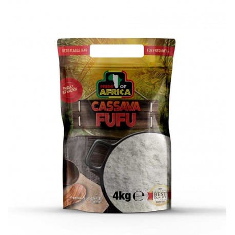 POA Cassava Fufu Flour 4kg — 4kg x 4