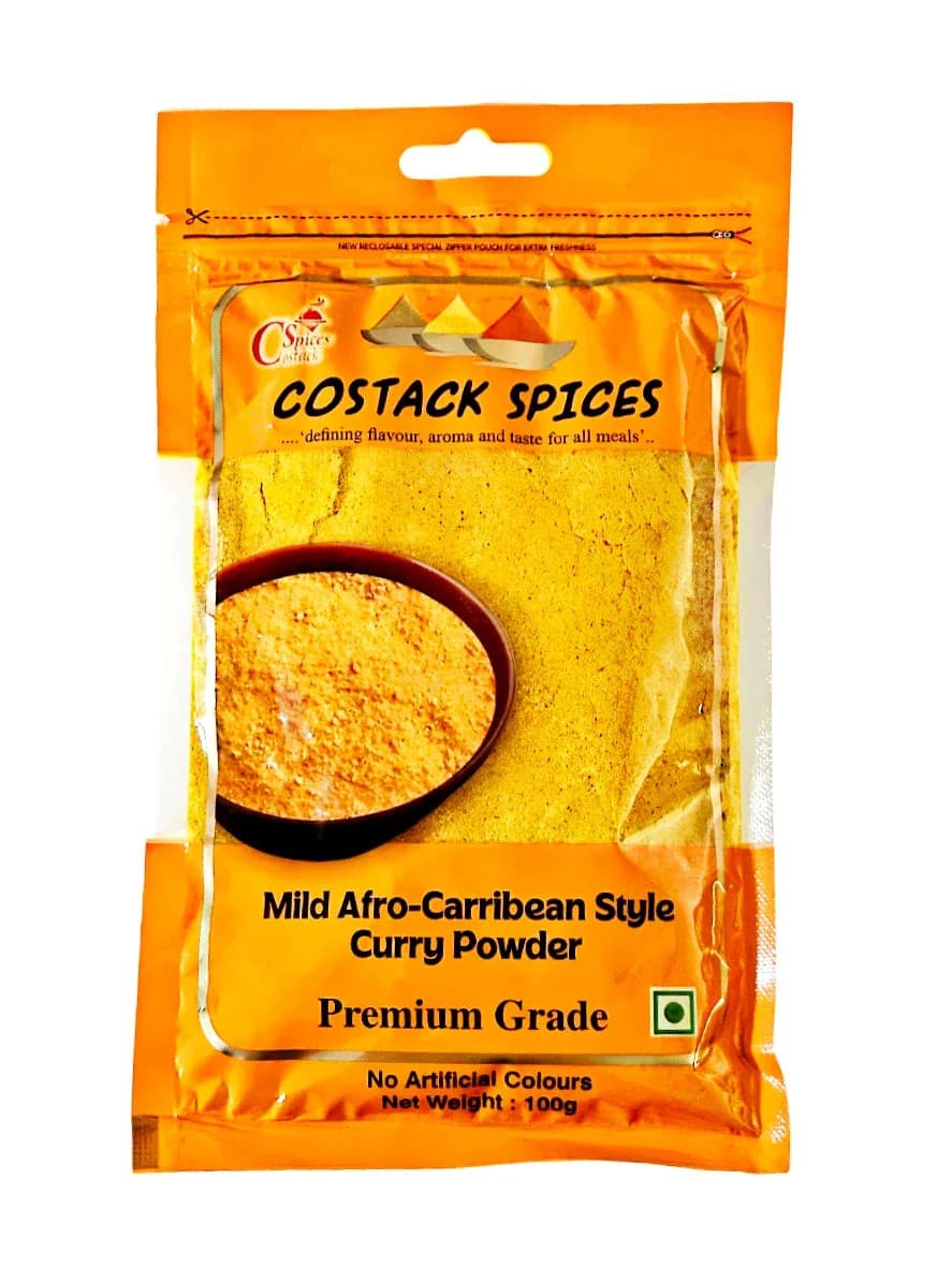 Costack Mild Afro-Caribbean Curry Powder 100g — Single 100g x 10