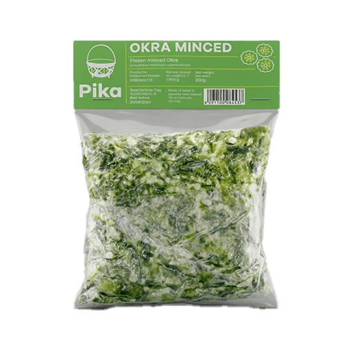 Pika Minced Okra Frozen — 200g x 50