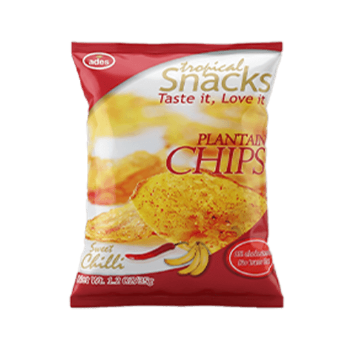 Ades Plantain Chips Chilli 35g x 12 — 35g x 12 x 10