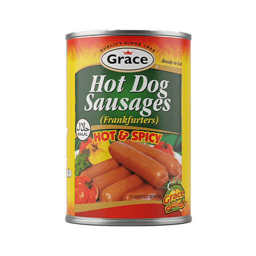 Grace Hot Dog Chicken Halal — 400g x 12
