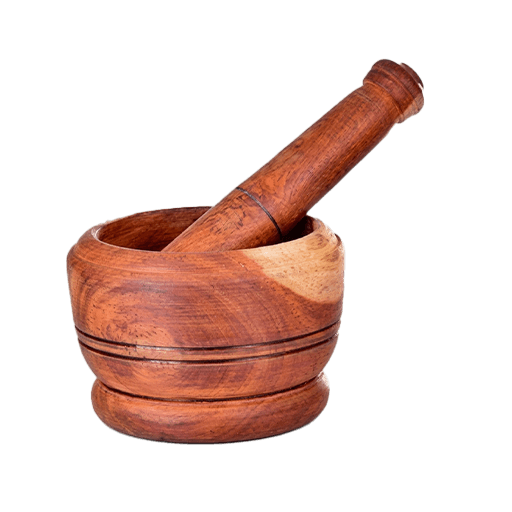 Wooden Mortar & Pestle Small 6 — Piece